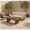 Image 4 : BNIB - Moe's Denby Outdoor Coffee Table - Brown - Msrp $2599 - TA-1016-03 - 35"W x 65"D x 18"H