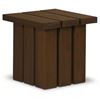 Image 2 : BNIB - Moe's Denby Outdoor Side Table - Brown - Msrp $1199 - TA-1017-03 - 22"W x 22"D x 20"H
