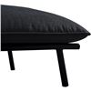 Image 3 : BNIB - Moes - Morgan Outdoor Ottoman Speckled Charcoal - MSRP $1,149 - MO-1026-07 - 29.1" W x 26.8" 