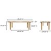 Image 3 : BNIB - Moes - Milo Small Dining Table Oak - MSRP $2,999 - FC-1001-24-0 - 78" W x 39" D x 30" H