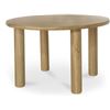 Image 3 : BNIB - Moe's - Milo Round Dining Table in Oak - MSRP $2,599.00 - FC-1003-24 - 48.0” W X 48.