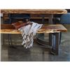 Image 2 : BNIB - Moe's - Bent Bench Extra Small Light Grey - MSRP $1,150.00 - VE-1038-29 - 76.0”W X 1