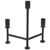 Image 3 : BNIB - Moe's - Cicero Candle Holder Black - MSRP USD $189 - QJ-1029-02 - 9.0" W x 6.0" D x 11.0" H