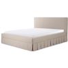 Image 2 : BNIB - Moes - Maren King Bed Beige - MSRP $3,649 - 85" W x 92" D x 45.3" H