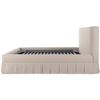 Image 4 : BNIB - Moes - Maren King Bed Beige - MSRP $3,649 - 85" W x 92" D x 45.3" H