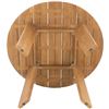 Image 3 : BNIB - Moes - Delta Natural Round Outdoor Dining Table - MSRP $1,899 - CV-1024-24 - 47" W x 47" D x 
