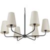 Image 3 : BNIB - Moes - Mathis Chandelier Black - MSRP $1,270 - EL-1001-02 - 37.1" W x 37.1" D x 50" H