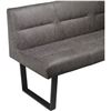 Image 4 : BNIB - Moe's - Hanlon Corner Bench in Dark Grey - MSRP $2,449.00 - ER-2066-25 - 81.0” W X 6