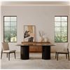 Image 3 : BNIB - Moes - Povera Dining Table Black - MSRP $2,849 - JD-1045-02-0 - 86" W x 42" D x 30" H