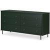 Image 2 : BNIB - Moes - Reagan 6-Drawer Dresser Deep Green - MSRP $2,899 - JU-1008-27 - 63" W x 18.5" D x 30.2