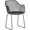 Image 3 : BNIB - Moe's - Honolulu Chair - Black - Set of 2 - MSRP $339 - Item # QX-1007-02 - 22" W - 22" D - 3
