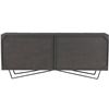 Image 5 : BNIB - Moe's Brolio Sideboard - Charcoal - Msrp $2349 - RP-1008-07 - 71" W x 16" D x 30" H