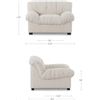Image 3 : BNIB - Moe's - Halston Lounge Chair in Flecked Oat - MSRP $2,249.00 - AZ-1004-05 - 43.3” W 