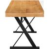 Image 2 : BNIB - Moe's - Profecto Desk in Natural Oak - MSRP $2,099.00 - BC-1107-24 - 63.0” W X 26.0[