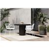 Image 4 : BNIB - Moe's - Cassius Black Concrete Round Outdoor Pedestal Dining Table - MSRP $1,849 - BQ-1057-02