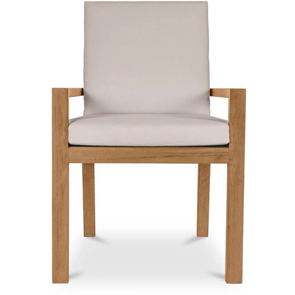 BNIB - Moe's Mateo Outdoor Dining Chair - White - Msrp $1099 - TA-1012-18 - 23.27"W x 25.47"D x 34.2