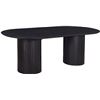 Image 2 : BNIB - Moes - Povera Dining Table Black - MSRP $2,849 - JD-1045-02-0 - 86" W x 42" D x 30" H