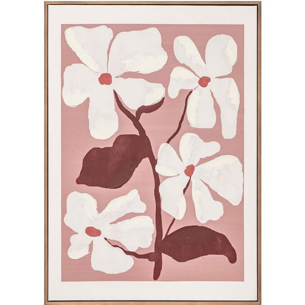 BNIB - Moe's Blush Framed Painting - Multicolor - MSRP $149 - WP-1311-37 - 20"W x 1.89"D x 28"H