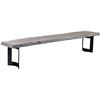 Image 2 : BNIB - Moe's Bent Bench Small - Weathered Grey - Msrp $1599 - VE-1002-29-0 - 92"W x 15"D x 18"H