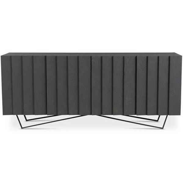 BNIB - Moe's Brolio Sideboard - Charcoal - Msrp $2349 - RP-1008-07 - 71" W x 16" D x 30" H