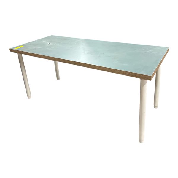 Ikea Wooden Desk with adjustable height, H24" x W55" x D23.5"
