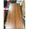 Image 4 : Brown Rectangular Wooden Executive Desk, H30" x W56" x D27.5" - minor wear on top