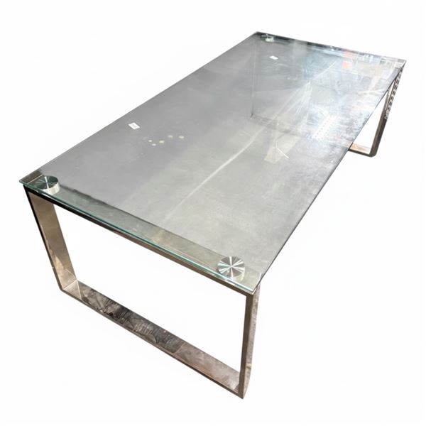 Glass Coffee Table (47.5x24x16)