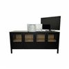 Image 1 : Group Lot - Includes: 4 Door Wood Media Console Table (73x20x34) (Some damage on the side), LG 39" L