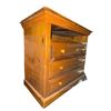 Image 1 : Rustic Solid Pine 3-Drawer Dresser Chest with Open Media Shelf - approx. 40 x 23 x 35 1/2in