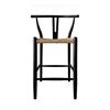 Image 1 : BNIB - Moe's - Ventana Counter Stool Black & Natural - FG-1018-37 - MSRP $639