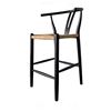 Image 2 : BNIB - Moe's - Ventana Counter Stool Black & Natural - FG-1018-37 - MSRP $639