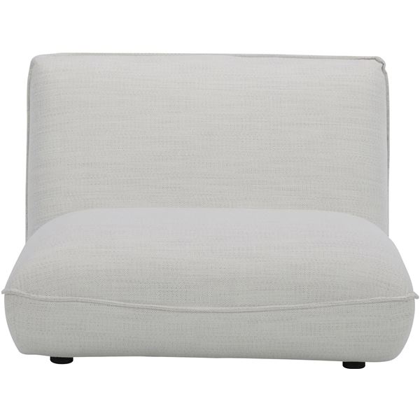 BNIB - Moes - Zeppelin Modular Slipper Chair - Salt Stone White - MSRP $1,449 - KQ-1013-18 - 36" W x