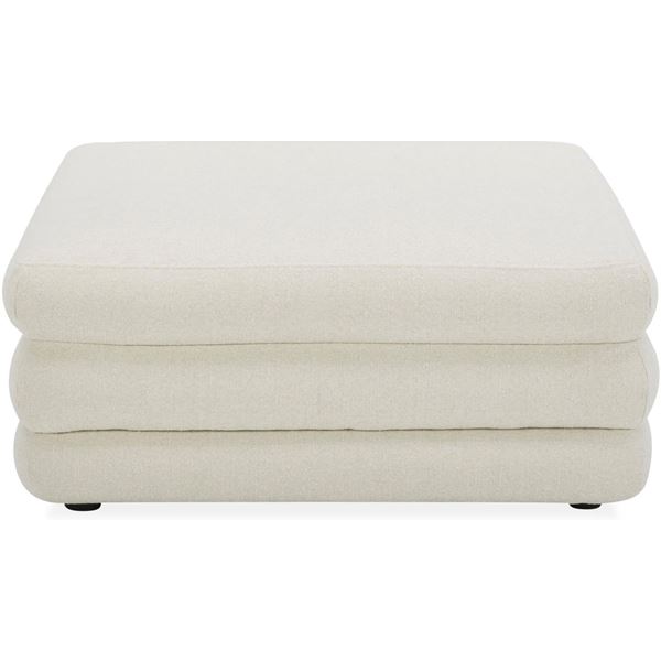 BNIB - Moes - Lowtide Modular Ottoman - Warm White - MSRP $899 - KQ-1032-18 - 39.5" W x 39.5" D x 17