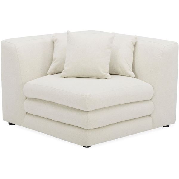 BNIB - Moes - Lowtide Modular Corner Chair - Warm White - MSRP $1,699 - KQ-1030-18 - 40" W x 40" D x