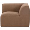 Image 4 : BNIB - Moe's - 4pc Isla Mocha Modular Set - Includes Right Arm Facing Chaise, Slipper Chair, Corner 