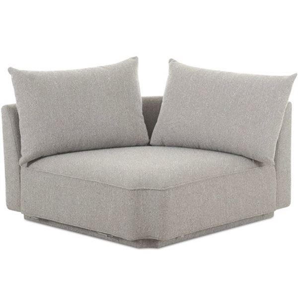 BNIB - Moes - Rosello Modular - Corner Chair - Light Grey - MSRP $1,299 - OA-1011-29 - 41.75" W x 41