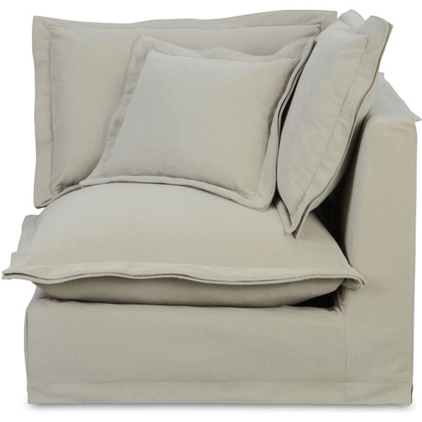 BNIB - Moe's Olivia Modular Sand Corner Chair - Msrp $1549 - UB-1025-34 - 40"W x 40"D x 31.75"H