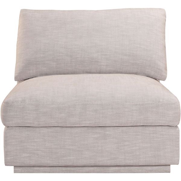BNIB - Moe's - Justin Modular Slipper Chair - Taupe - MSRP $1,349 - Item # RN-1103-39 - 38" W - 38" 