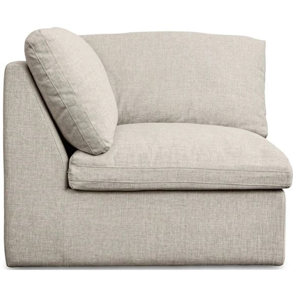 BNIB - Moes - Miles Outdoor Modular - Corner Chair - Speckled Light Grey - MSRP $1,899 - MO-1015-29 