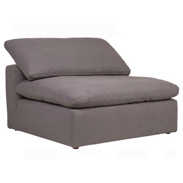 BNIB - Moes Clay Slipper Chair - Light Grey - MSRP $1849 - YJ-1001-29 - 44.5"W x 44.5"D x 32.5"H