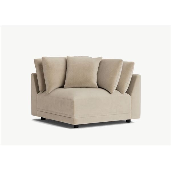 BNIB - Sundays - Soft Spot Corner Chair Cashew Modular - MSRP $1,690 - COR-YJ-009-040 - 41" W x 41" 
