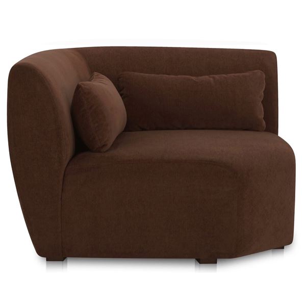 BNIB - Moe's - Amelia Modular Corner Chair Chestnut - MSRP $2,099.00 - FO-1013-03 - 45.50" W x 45.50