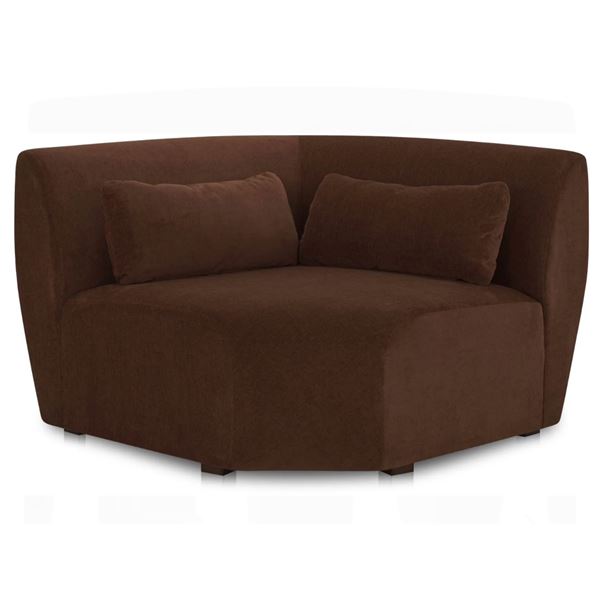 BNIB - Moe's - Amelia Modular Corner Chair Chestnut - MSRP $2,099.00 - FO-1013-03 - 45.50" W x 45.50