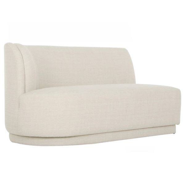 BNIB - Moes - Yoon Modular Left Facing 2-Seat Sofa - Sweet Cream - MSRP $3,049 - JM-1019-05 - 59.5" 