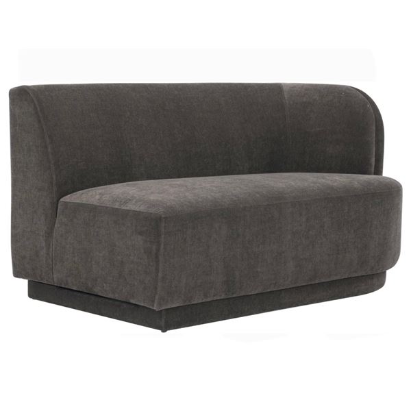 BNIB - Moes - Yoon Modular Right Facing 2-Seat Sofa - Umbra Grey - MSRP $3,049 - JM-1018-25 - 59.5" 