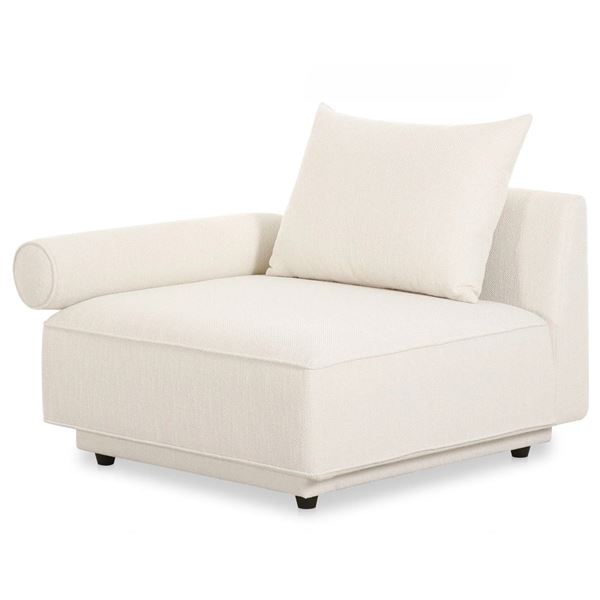 BNIB - Moes - Rosello Modular - Left Arm Chair - White - MSRP $1,299 - OA-1008-18 - 41.25" W x 37.75