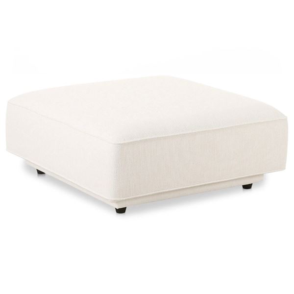 BNIB - Moes - Rosello Modular - Ottoman - White - MSRP $799 - OA-1012-18 - 41.25" W x 41.25" D x 16"