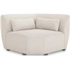 Image 2 : BNIB - Moe's - 3pc Amelia Modular Warm White Loveseat - Includes Corner Chair, Right Arm & Left Arm 