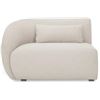 Image 4 : BNIB - Moe's - 3pc Amelia Modular Warm White Loveseat - Includes Corner Chair, Right Arm & Left Arm 
