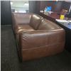 Image 2 : BNIB - Moe's - 2pc Zeppelin Modular Leather Set - Toasted Hickory - MSRP $6,198 - Includes 2 Corner 